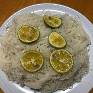 さっぱり！すだちそうめん♬